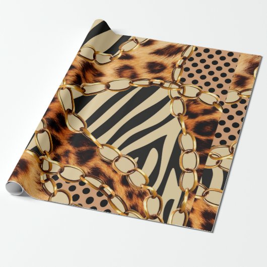 Leopard Pattern, Leopard Print, Animal print, Cadeaupapier (Uitgerold)