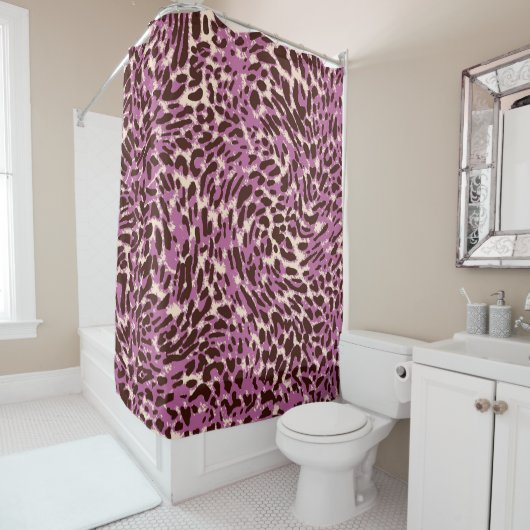 Leopard Pattern, Leopard Print, Animal print, Douchegordijn (In situ)