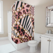 Leopard Pattern, Leopard Print, Animal print, Douchegordijn (In situ)