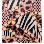 Leopard Pattern, Leopard Print, Animal print, Douchegordijn (Voorkant)