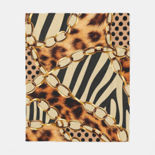 Leopard Pattern, Leopard Print, Animal print, Fleece Deken