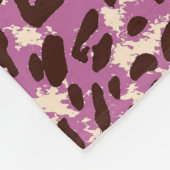 Leopard Pattern, Leopard Print, Animal print, Fleece Deken (Hoek)