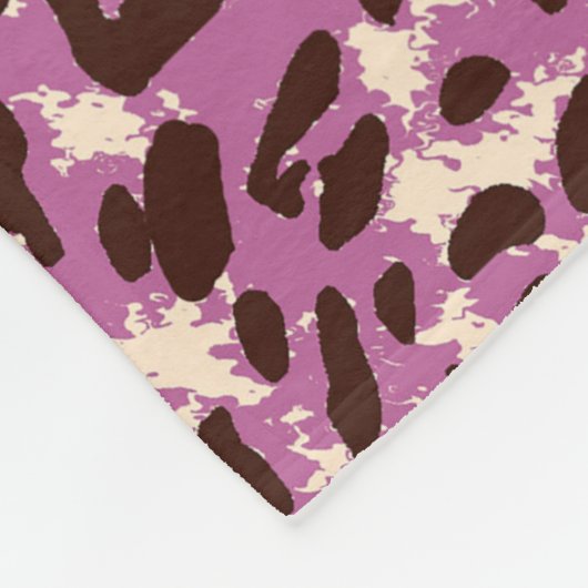 Leopard Pattern, Leopard Print, Animal print, Fleece Deken (Hoek)