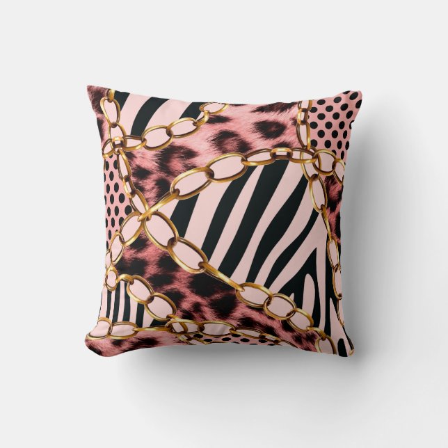 Leopard Pattern, Leopard Print, Animal print, Kussen (Voorkant)