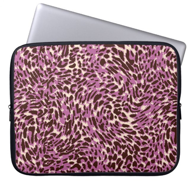 Leopard Pattern, Leopard Print, Animal print, Laptop Sleeve (Voorkant)