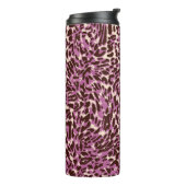 Leopard Pattern, Leopard Print, Animal print, Thermosbeker (Gedraaid links)