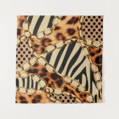 Leopard Pattern, Leopard Print, Animal print, Wandkleed (Voorkant)