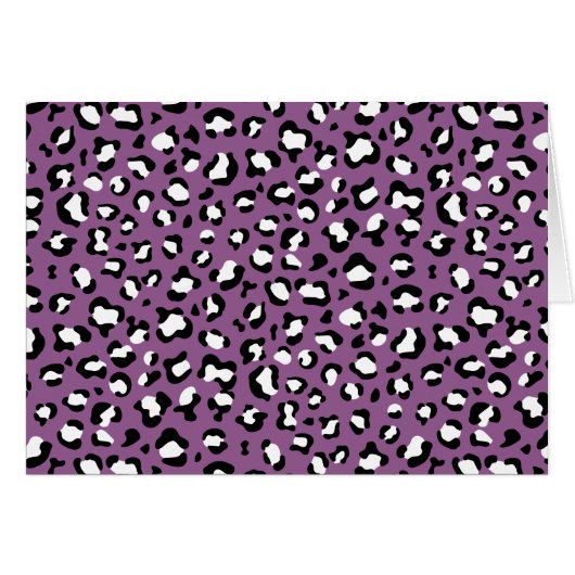 Leopard Pattern, Leopard Spots, Paarse Leopard (Voorkant Horizontaal)