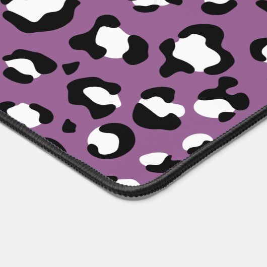 Leopard Pattern, Leopard Spots, Paarse Leopard Bureaumat (Hoek)