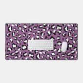 Leopard Pattern, Leopard Spots, Paarse Leopard Bureaumat (Keyboard & Muis)