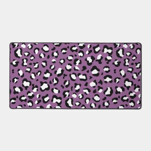 Leopard Pattern, Leopard Spots, Paarse Leopard Bureaumat (Voorkant)