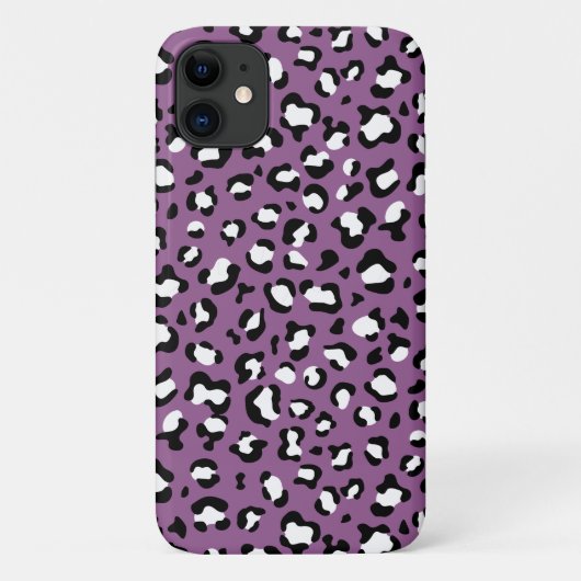 Leopard Pattern, Leopard Spots, Paarse Leopard Case-Mate iPhone Case (Achterkant)