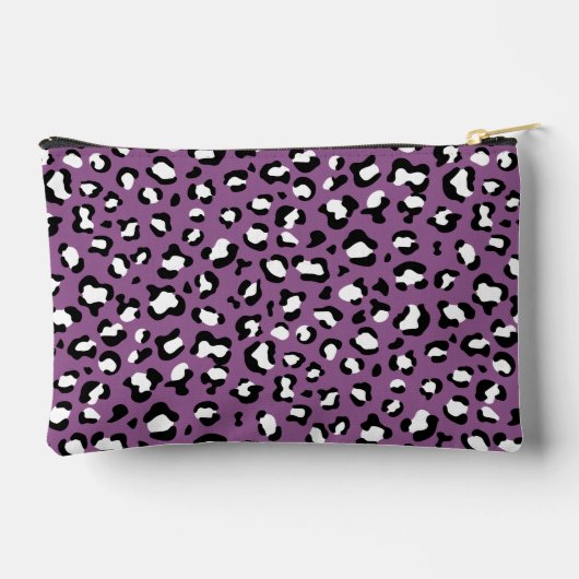 Leopard Pattern, Leopard Spots, Paarse Leopard Etui (Achterkant)