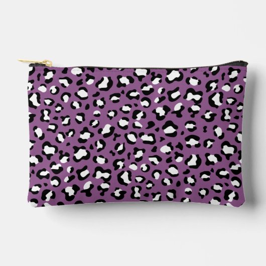 Leopard Pattern, Leopard Spots, Paarse Leopard Etui (Voorkant)