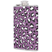 Leopard Pattern, Leopard Spots, Paarse Leopard Heupfles (Links)