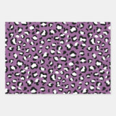 Leopard Pattern, Leopard Spots, Paarse Leopard Inpakpapier Vel (Voorkant 2)