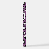 Leopard Pattern, Leopard Spots, Paarse Leopard iPhone Hoesje (Rechterkant)