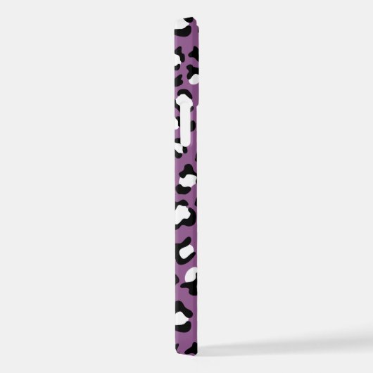 Leopard Pattern, Leopard Spots, Paarse Leopard iPhone Hoesje (Rechterkant)