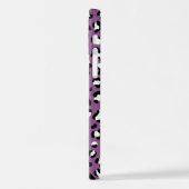 Leopard Pattern, Leopard Spots, Paarse Leopard iPhone Hoesje (Linkerkant)