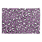Leopard Pattern, Leopard Spots, Paarse Leopard Kussensloop (Achterkant)