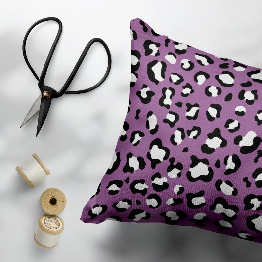 Leopard Pattern, Leopard Spots, Paarse Leopard Kussensloop