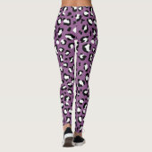 Leopard Pattern, Leopard Spots, Paarse Leopard Leggings (Achterkant)