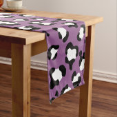 Leopard Pattern, Leopard Spots, Paarse Leopard Medium Tafelloper (Voorbeeld)