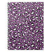 Leopard Pattern, Leopard Spots, Paarse Leopard Notitieboek (Voorkant)