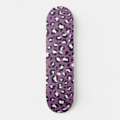 Leopard Pattern, Leopard Spots, Paarse Leopard Persoonlijk Skateboard (Voorkant)