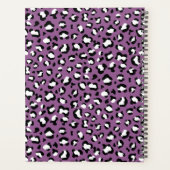 Leopard Pattern, Leopard Spots, Paarse Leopard Planner (Achterkant)