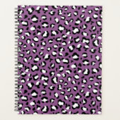 Leopard Pattern, Leopard Spots, Paarse Leopard Planner (Voorkant)
