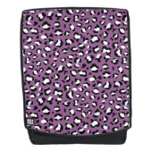 Leopard Pattern, Leopard Spots, Paarse Leopard Rugtassen (Voorkant)