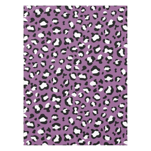 Leopard Pattern, Leopard Spots, Paarse Leopard Tafelkleed (Voorkant)