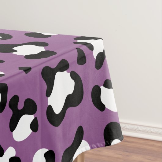 Leopard Pattern, Leopard Spots, Paarse Leopard Tafelkleed (Voorbeeld)