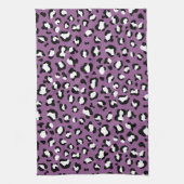 Leopard Pattern, Leopard Spots, Paarse Leopard Theedoek (Verticaal)