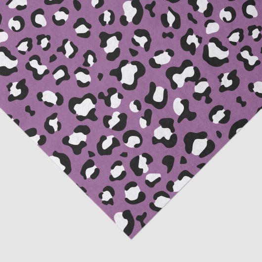 Leopard Pattern, Leopard Spots, Paarse Leopard Tissuepapier (Detail)