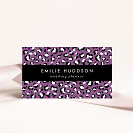 Leopard Pattern, Leopard Spots, Paarse Leopard Visitekaartje