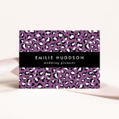 Leopard Pattern, Leopard Spots, Paarse Leopard Visitekaartje