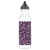 Leopard Pattern, Leopard Spots, Paarse Leopard Waterfles (Rechts)