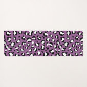 Leopard Pattern, Leopard Spots, Paarse Leopard Yogamat (Achterkant (horizontaal))