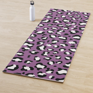 Leopard Pattern, Leopard Spots, Paarse Leopard Yogamat