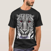 Leopard Pattern Mannen Wild T-shirt (Voorkant)