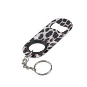 Leopard Pattern Mini Flessenopener (Achterkant Gekanteld)