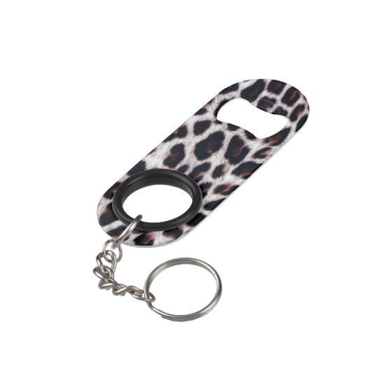Leopard Pattern Mini Flessenopener (Achterkant Gekanteld)