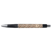 Leopard Pattern Monogrammed Initialen Girly Animal Pen (Voorkant)
