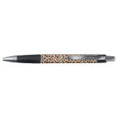Leopard Pattern Monogrammed Initialen Girly Animal Pen (Achterkant)