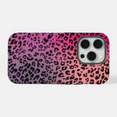 Leopard Pattern on Colorful Backdrop iPhone Hoesje (Achterkant horizontaal)