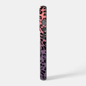 Leopard Pattern on Colorful Backdrop iPhone Hoesje (Linkerkant)