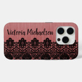 Leopard Pattern op Roze Case-Mate iPhone Case (Achterkant (horizontaal))