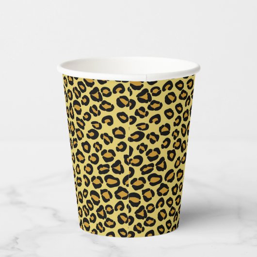 Leopard Pattern Papieren Bekers (Rechts)